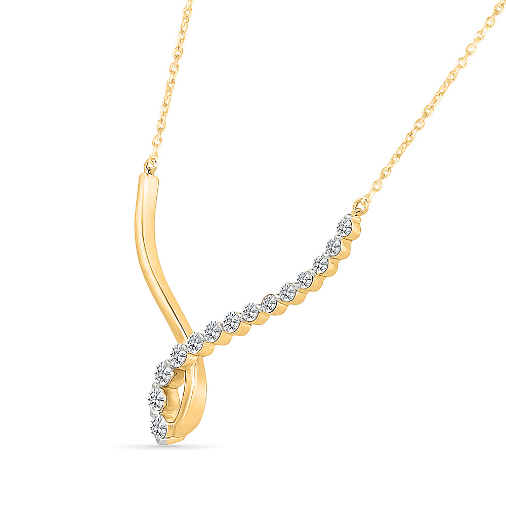 Elegance Gold & Diamond Necklace