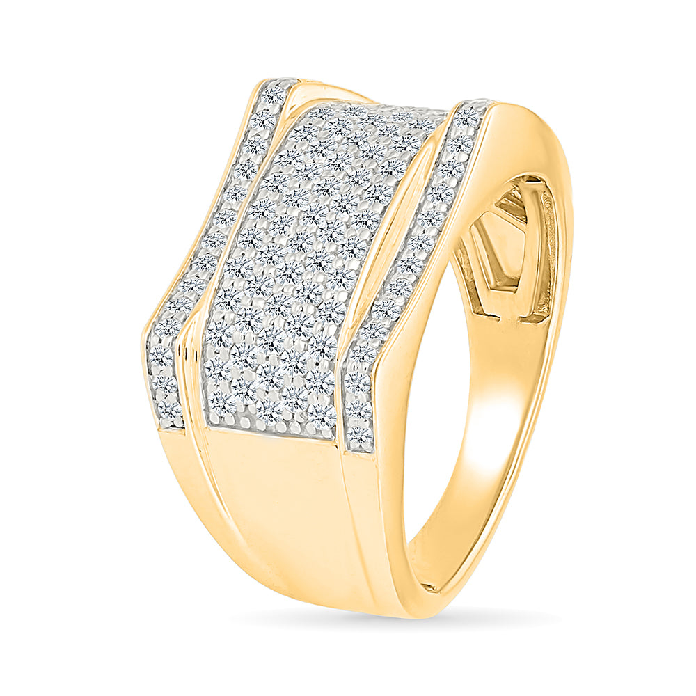 Royal Split Gold & Diamond Ring