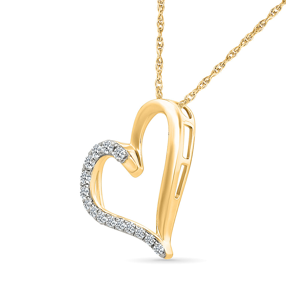 Disney Heart Gold & Diamond Pendant