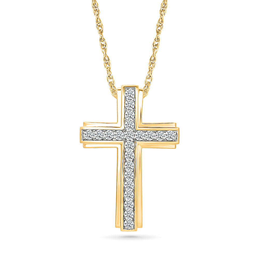 Dichotomize Cross Pendant