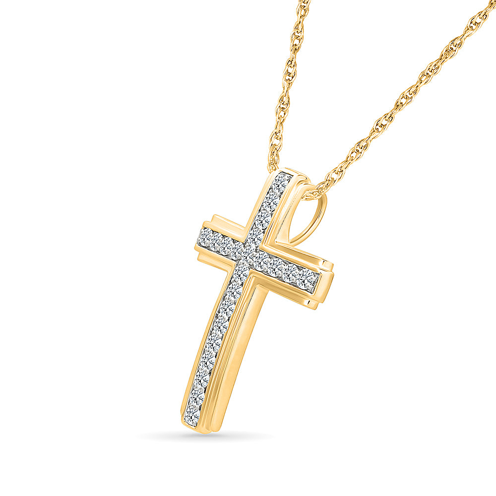 Dichotomize Cross Pendant