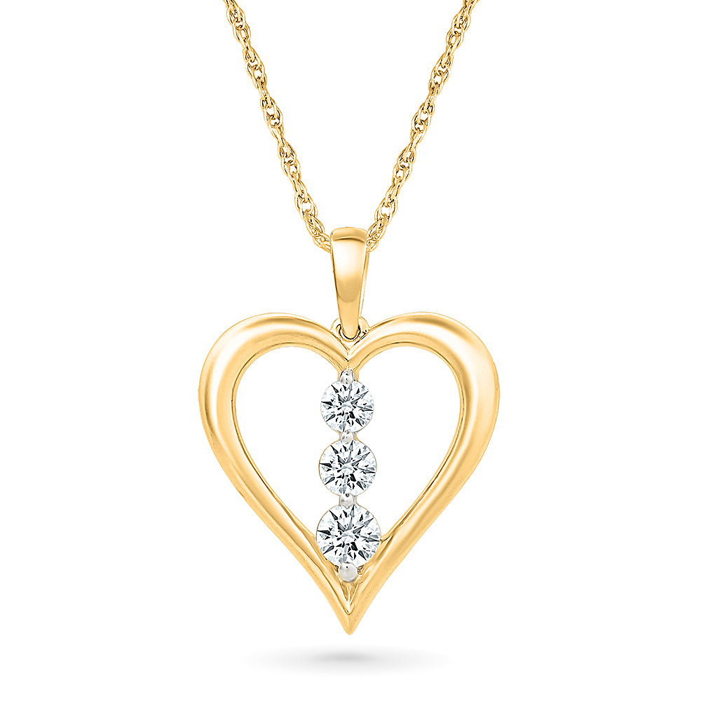 A Heartfelt Gift of Diamonds Pendant