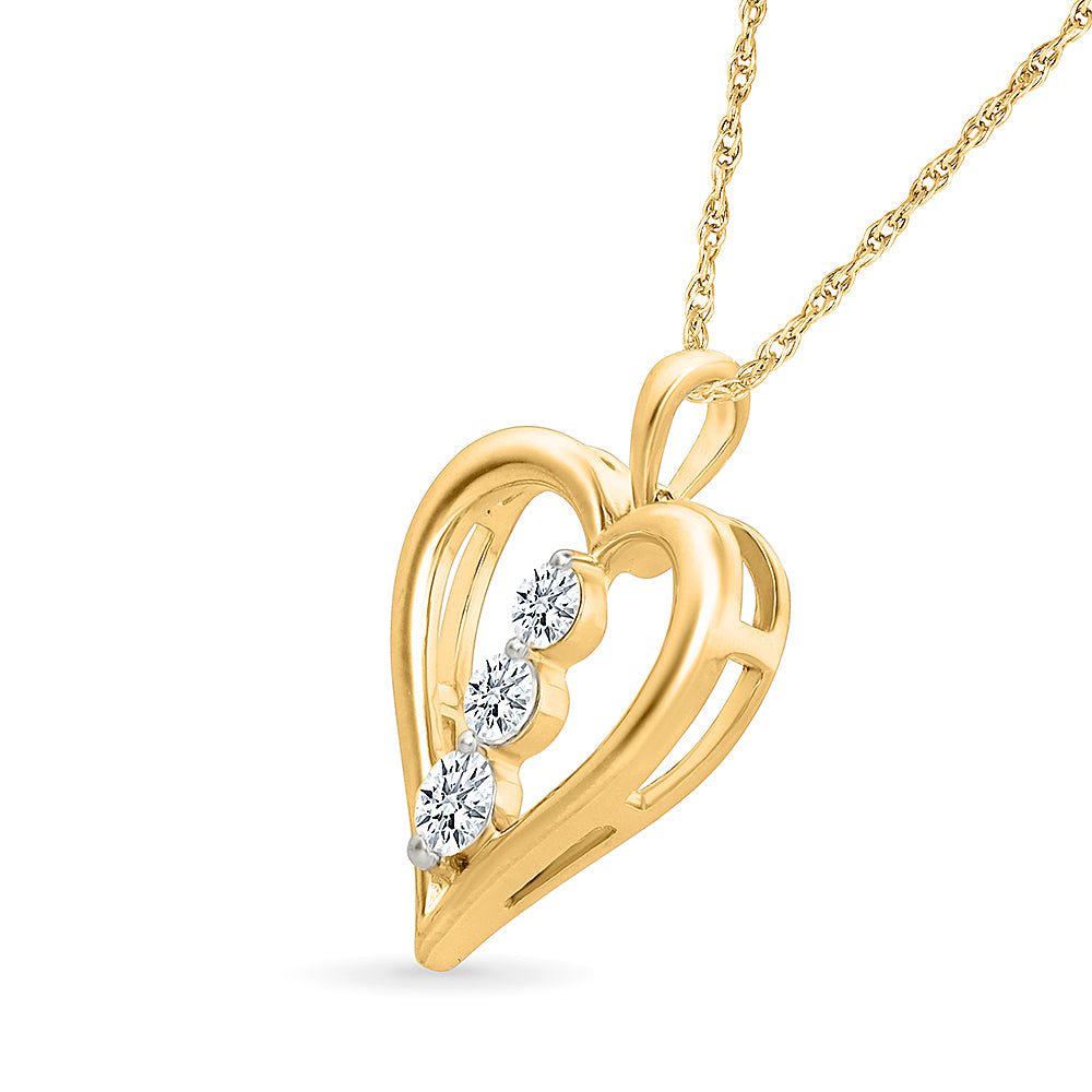 A Heartfelt Gift of Diamonds Pendant