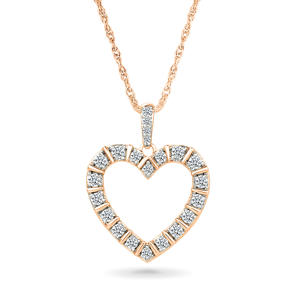 Sparkly Diamond Heart Pendant