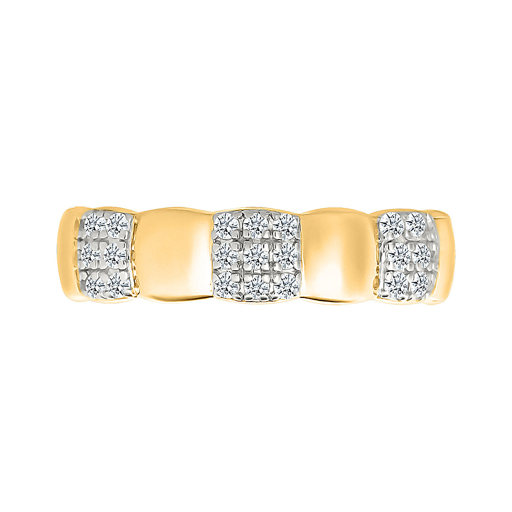 Cluster Diamond Band Ring