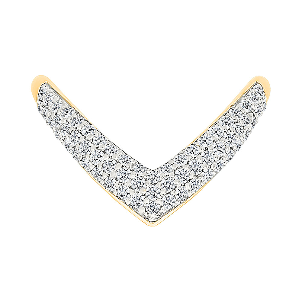 V-ery Glittering  Gold & Diamond Ring