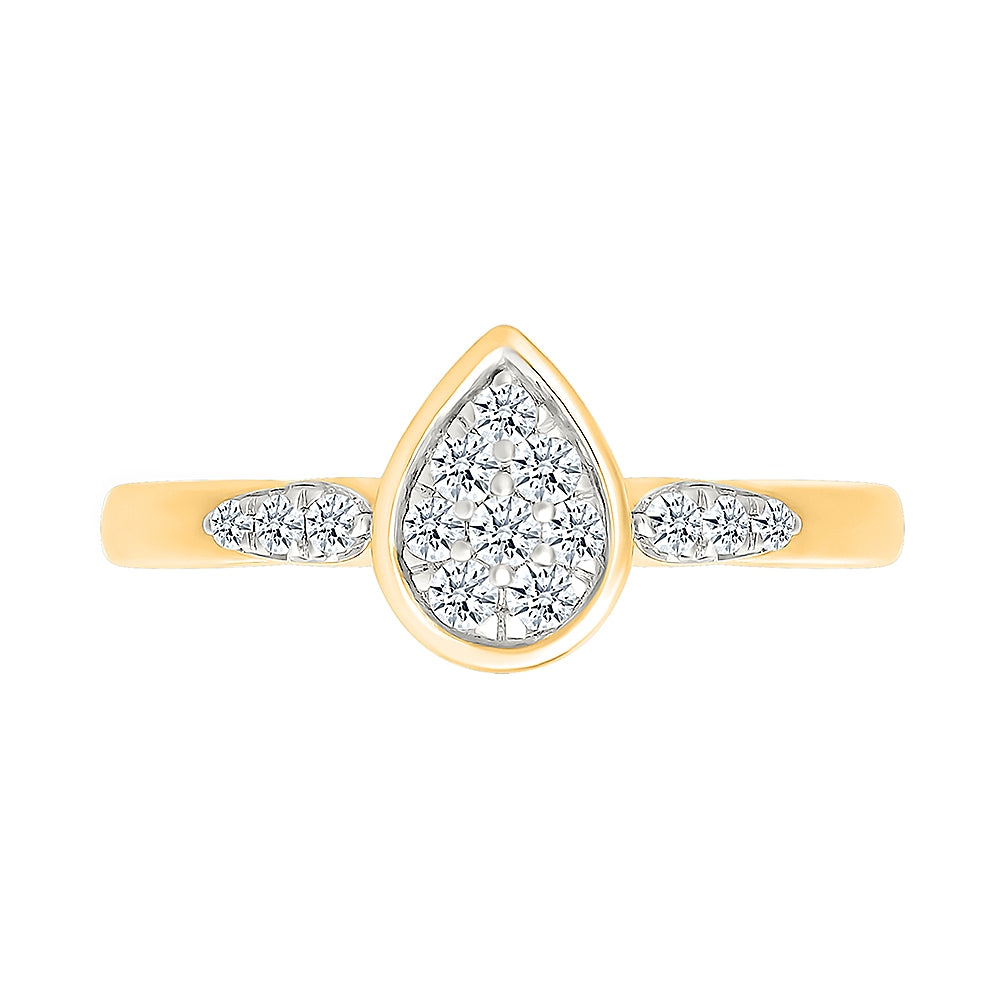 Teardrop Diamond Ring