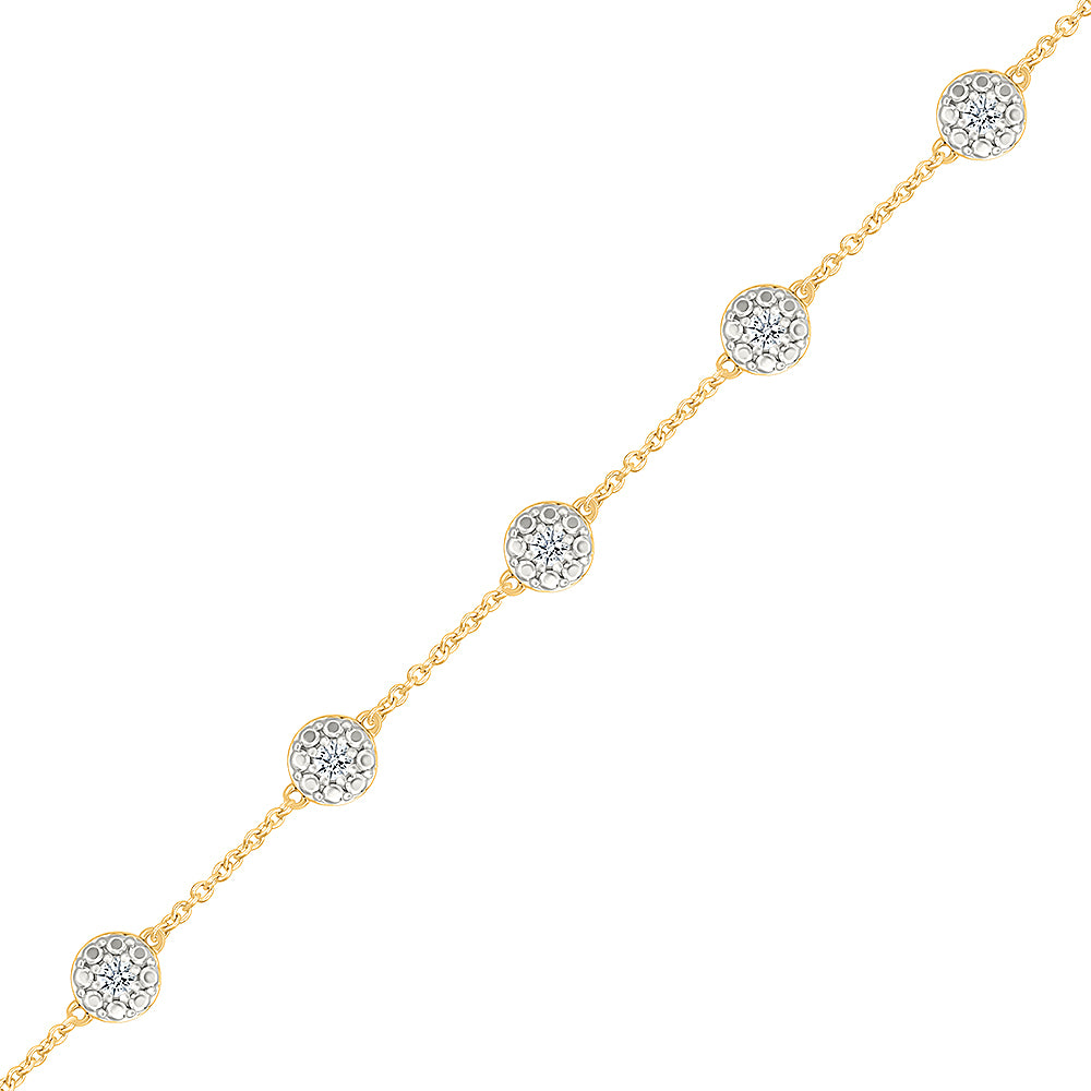 Clustered Diamond Bracelet