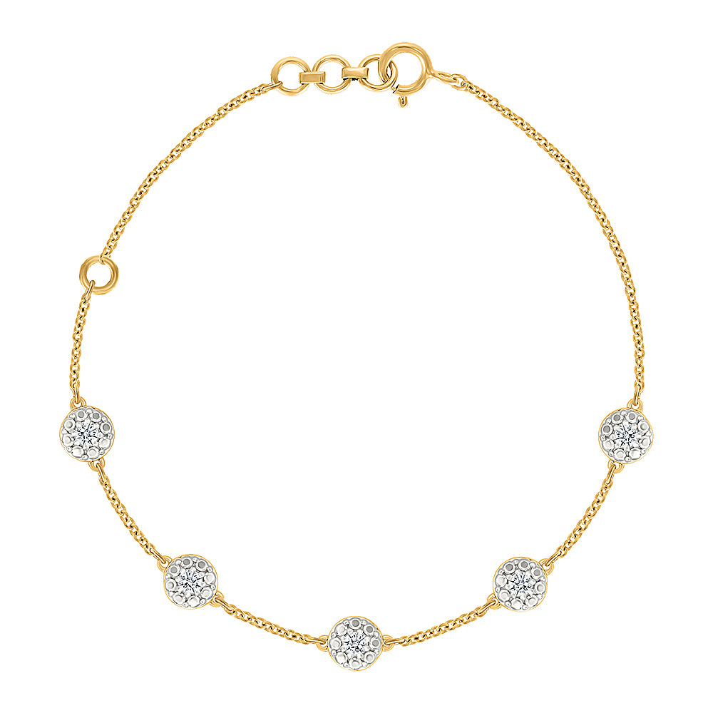 Clustered Diamond Bracelet