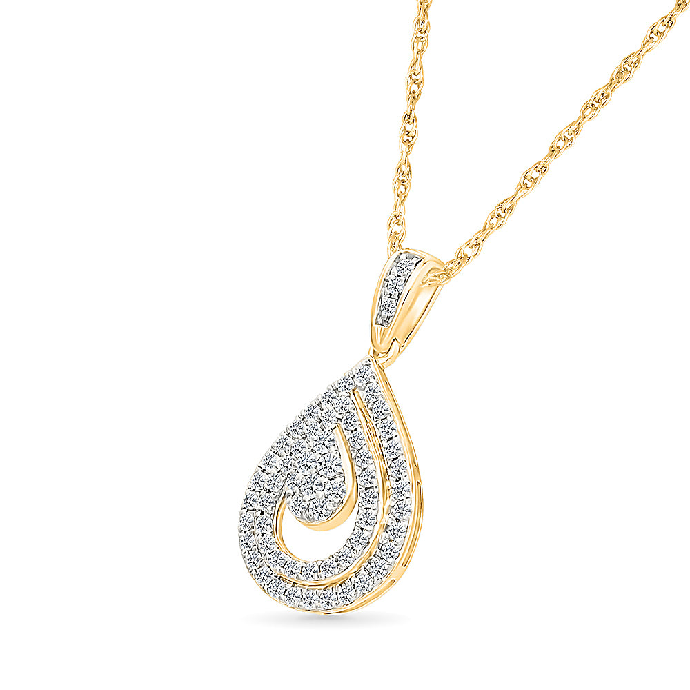 "Dewdrop" Diamond Pendant