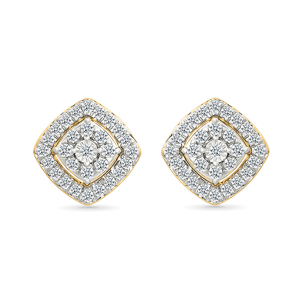 Square Diamond Earrings