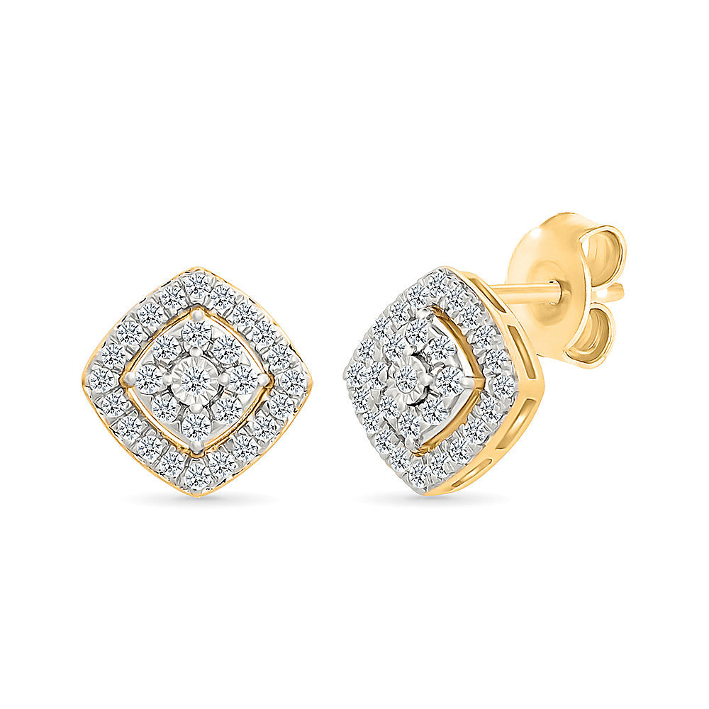 Square Diamond Earrings