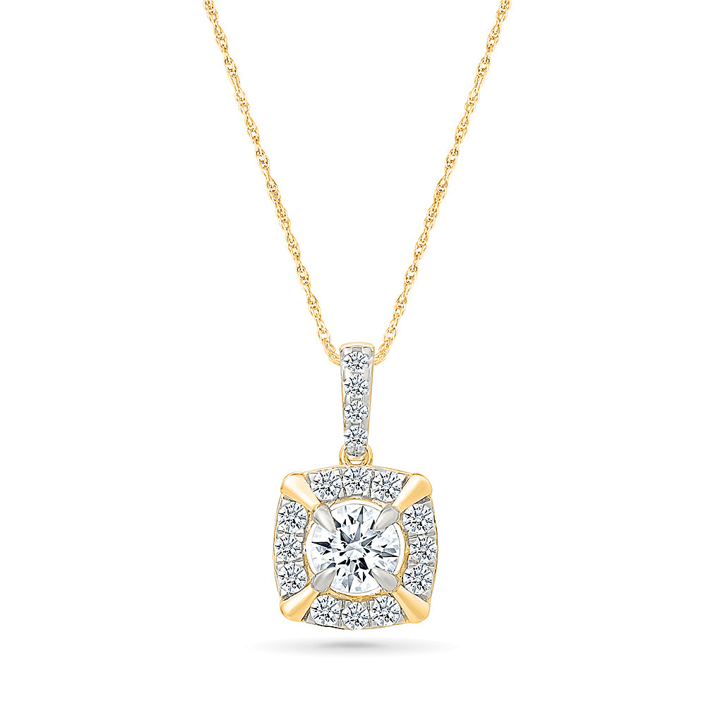 Luxury Halo Diamond Pendant