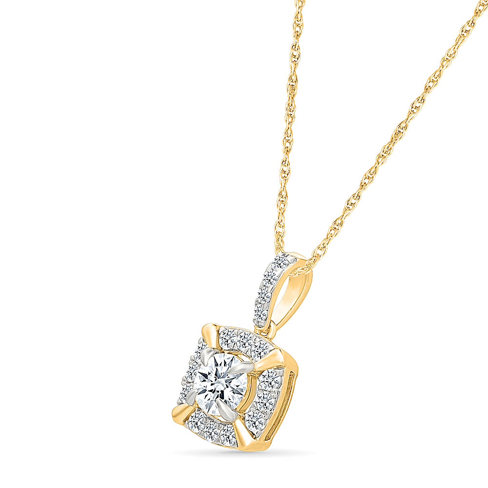 Luxury Halo Diamond Pendant