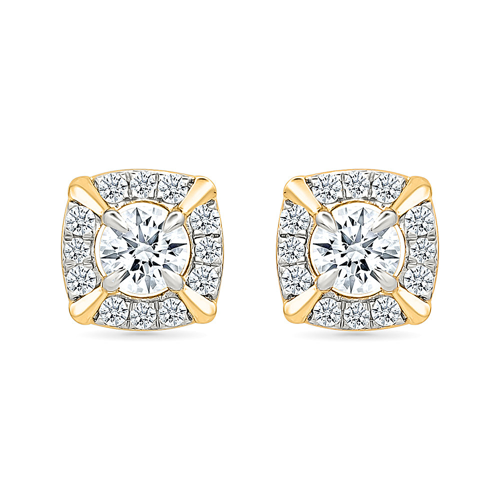 Fancy Dazzling Diamond Earrings