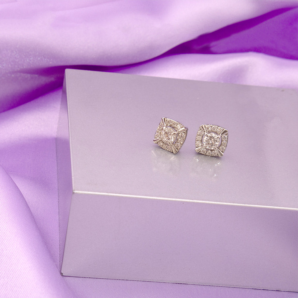 Fancy Dazzling Diamond Earrings