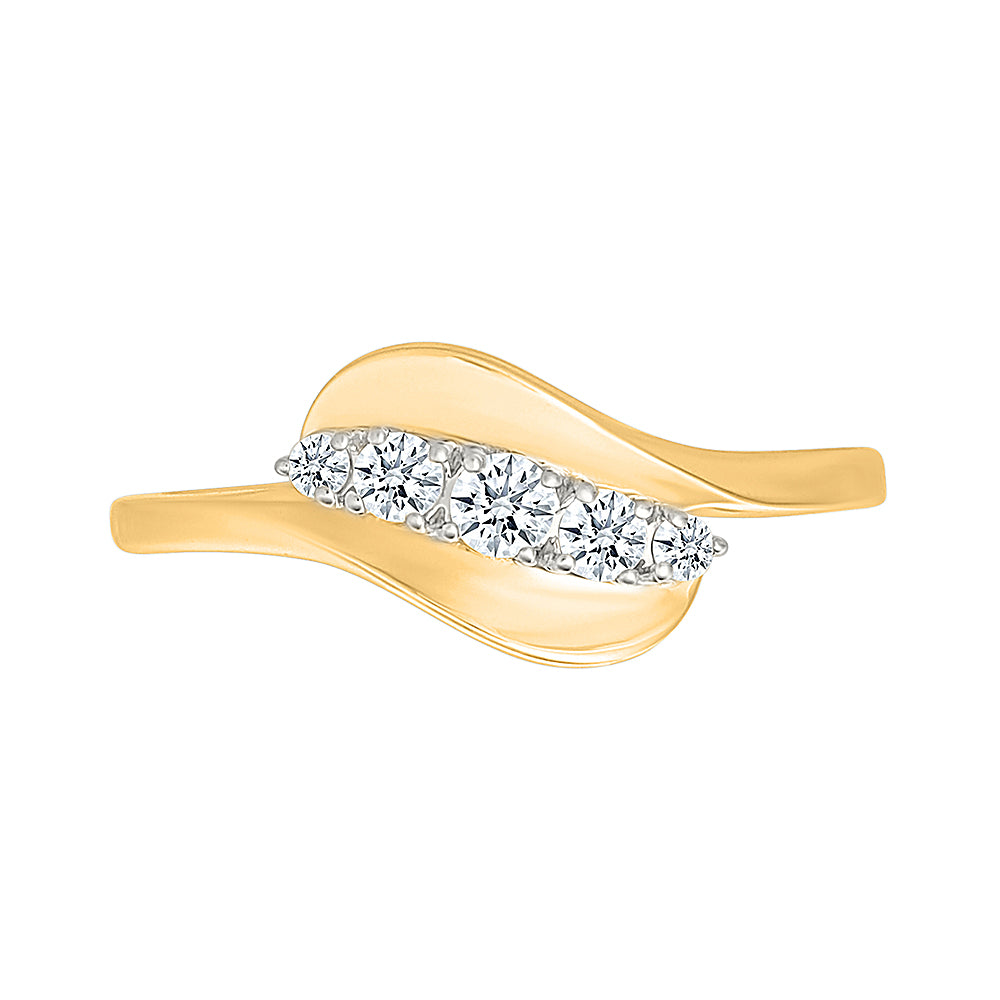 Curving Quintet of Diamond Ring