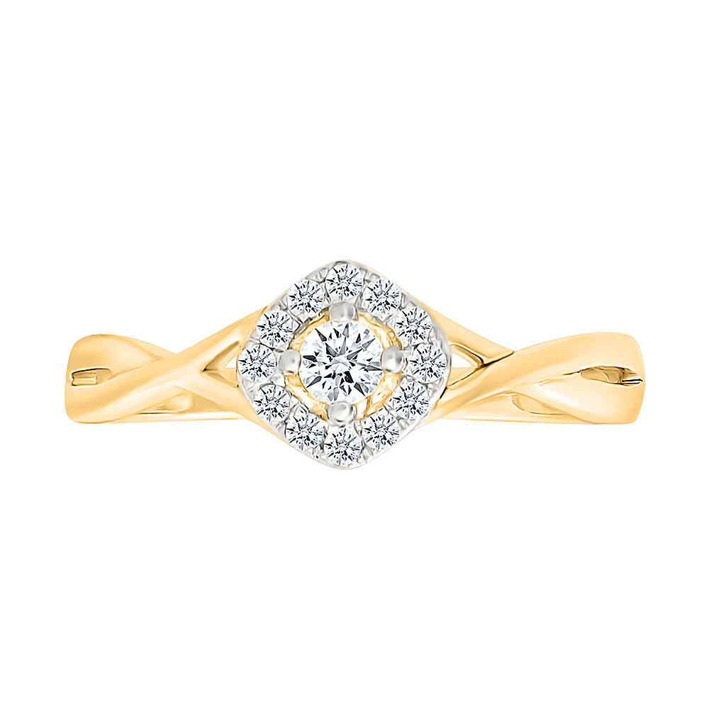 Abstract shine  Gold & Diamond Ring